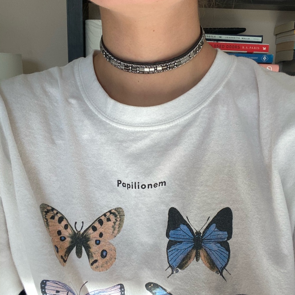 Stella & Dot adjustable leather choker